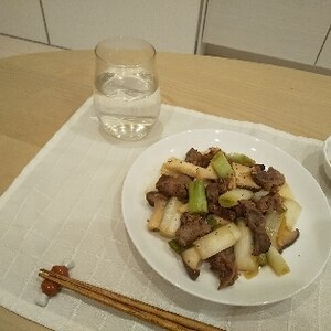 【簡単】砂肝とトロトロ葱の生姜胡椒炒め